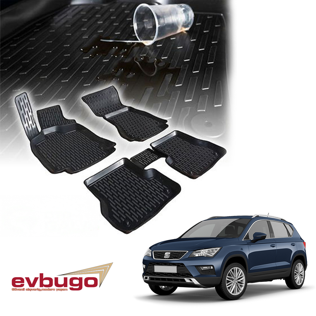 3D PASPAS SİYAH SEAT ATECA 2016--2019
